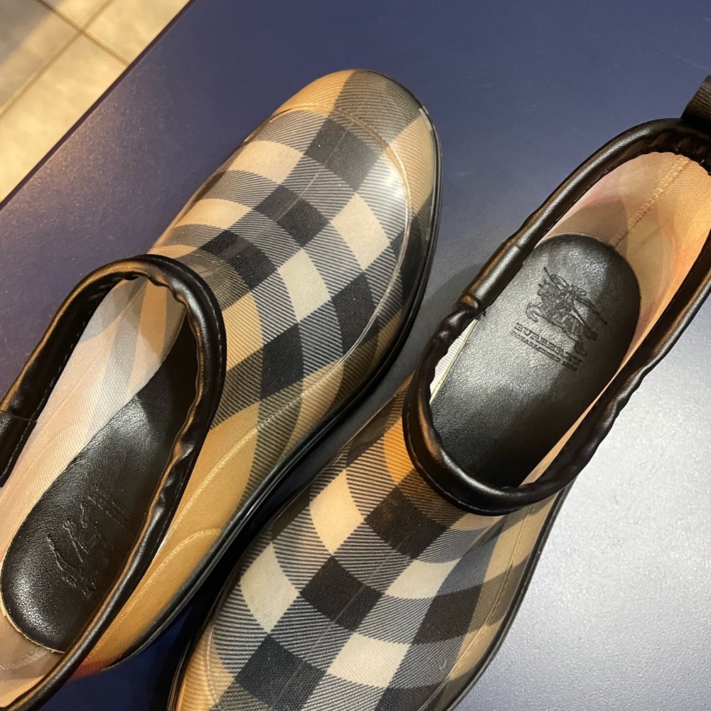 Burberry Nova Check ankle rain boots - Picture 4 of 5